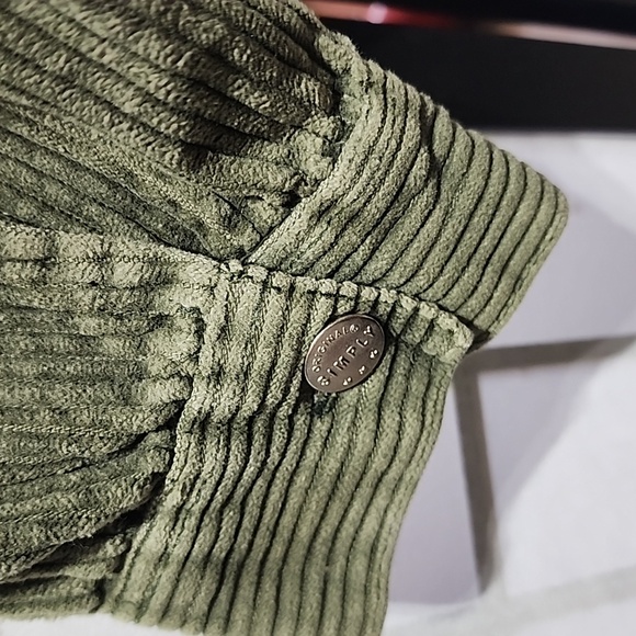 Vintage Simply Fashion Corduroy cropped jacket M Emerald Green. - Picture 3 of 6